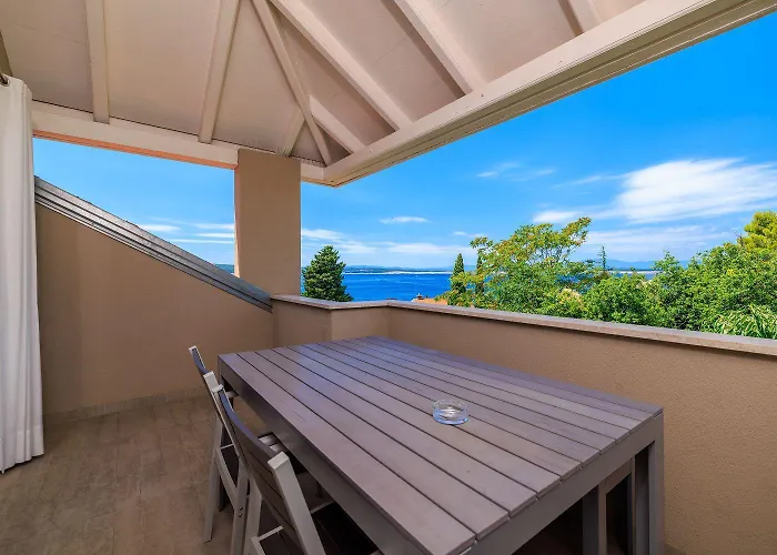 Modernes Penthouse Nur 200 Meter Zum Sandstrand Mit Meerblick Und Parkplatz Crikvenica